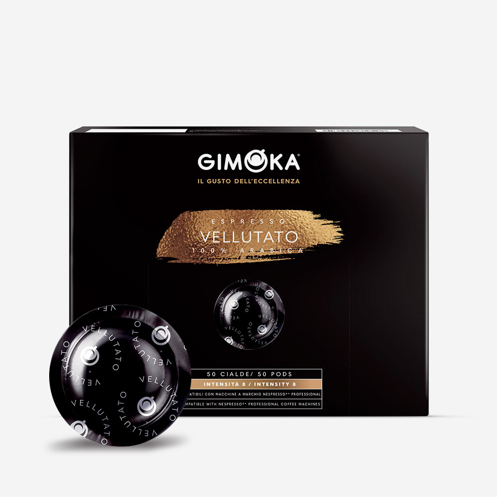 cialde Gimoka miscela vellutato compatibile Nespresso Professional