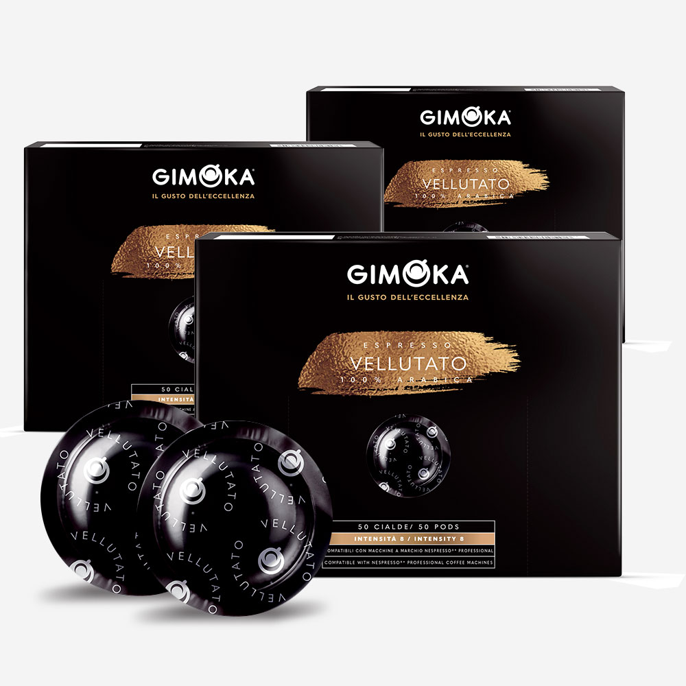 capsule Gimoka miscela Vellutato compatibile Nespresso Professional