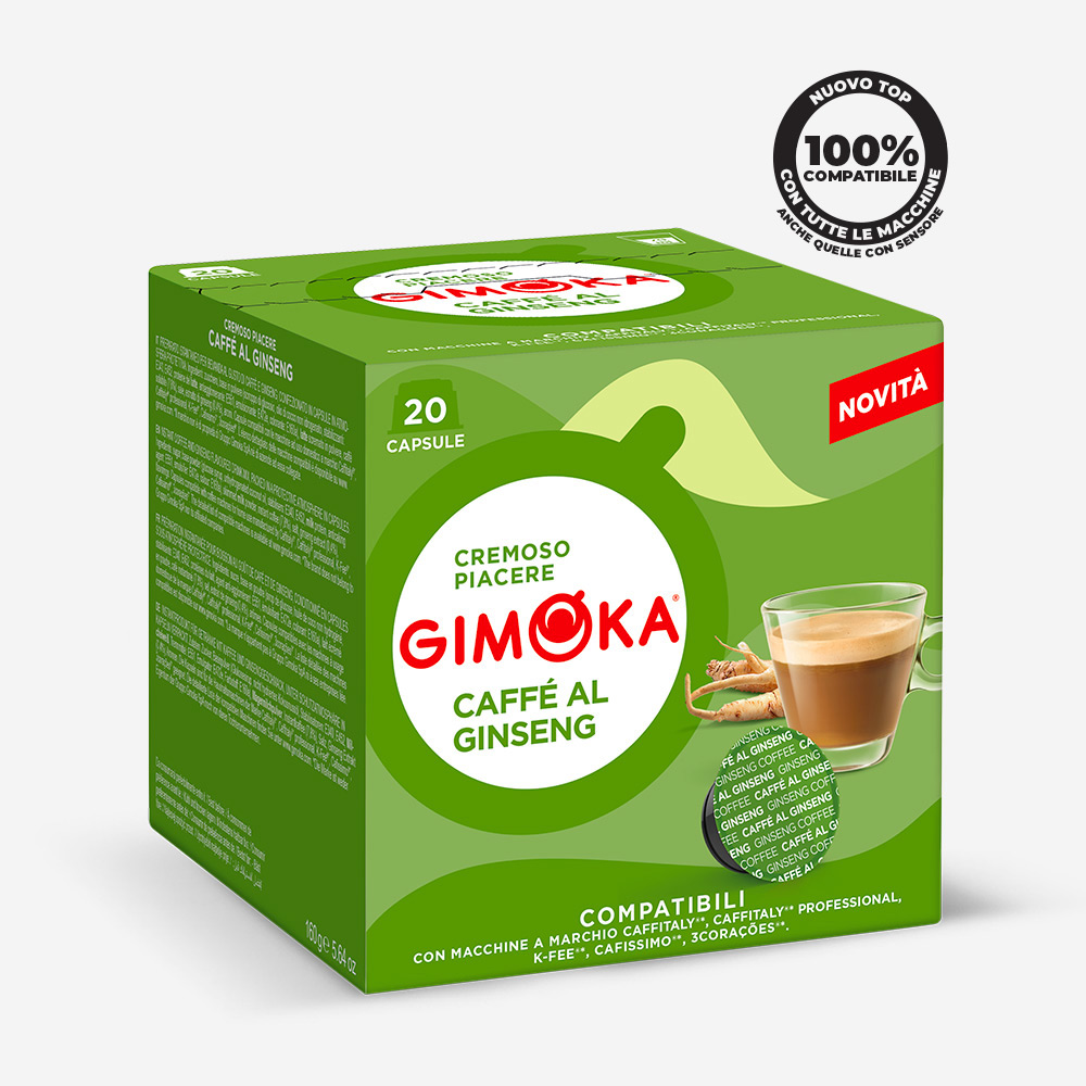 Gimoka caffè al ginseng bevanda compatibile Caffitaly