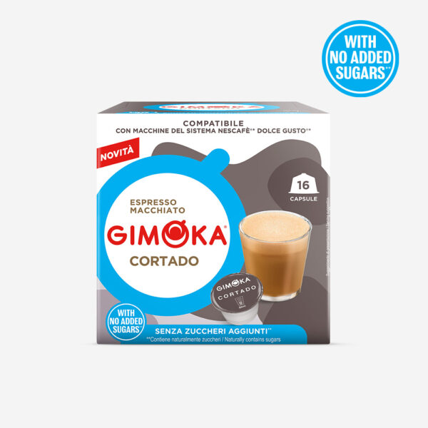 Gimoka bevanda cortado senza zuccheri aggiunti compatibile dolce gusto