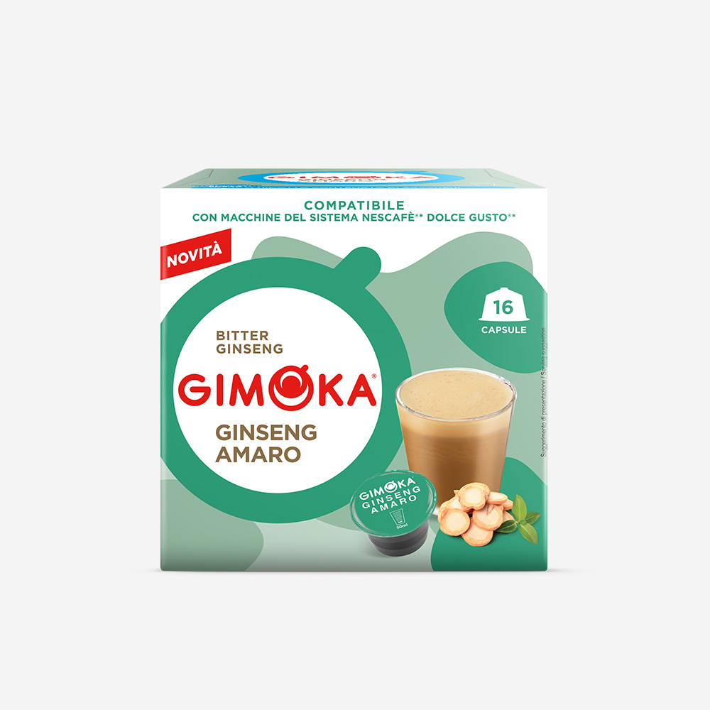Gimoka Ginseng amaro in capsule compatibili dolce gusto