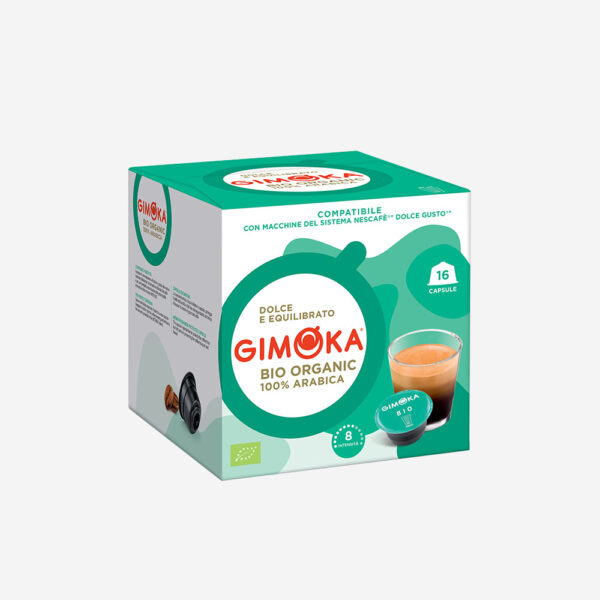 Gimoka miscela Bio organic arabica in capsule compatibili dolce gusto